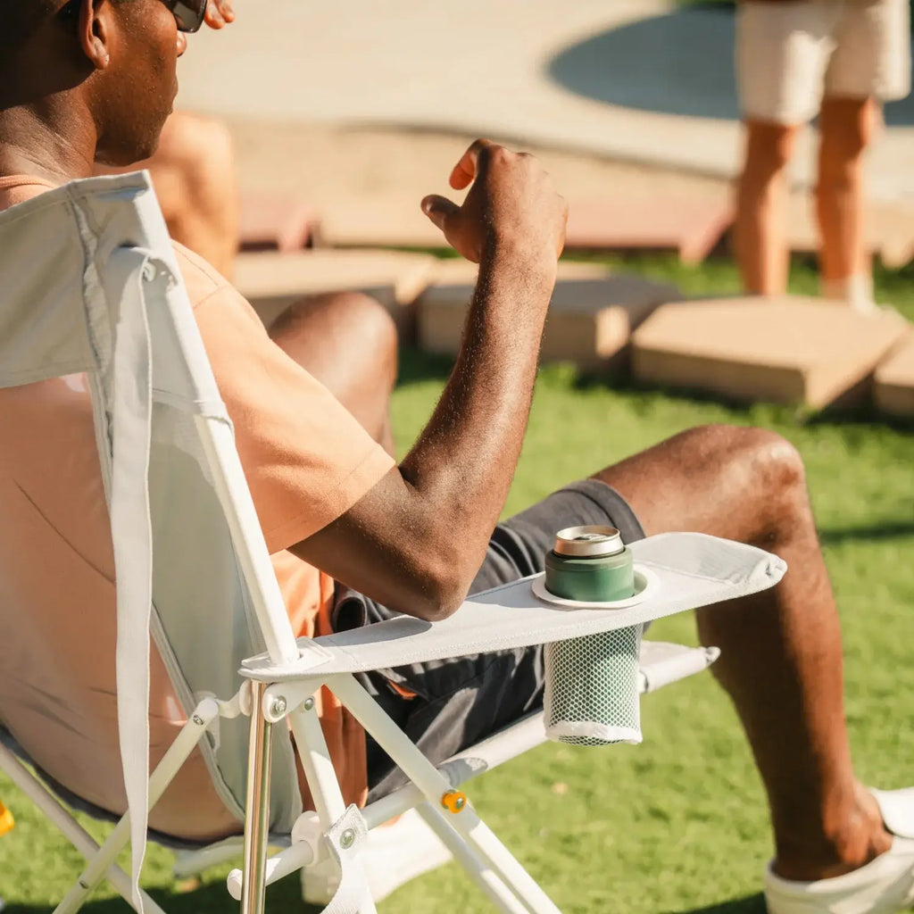Premium All-Weather Comfort Pro Rocker XL - Choice 107 - Patented Spring-Action Rocking Chair for Camping Detail