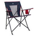Space-Saving Pico Comfort Quad Chair - Choice 989 - Pico Compact Folding Camp Chair with Carry Bag - Indigo/Red