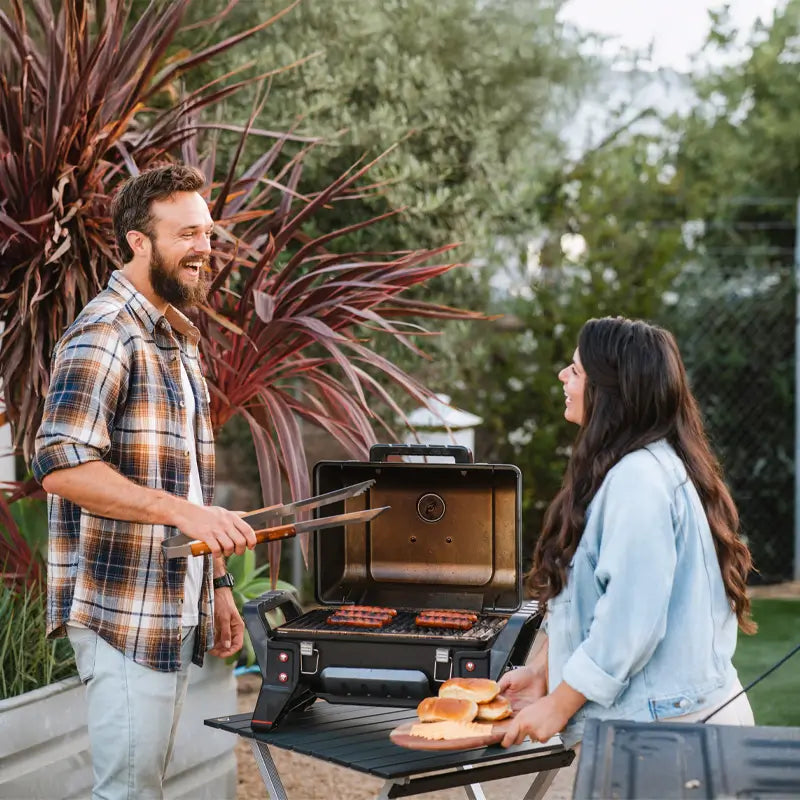 Portable Staging Compact Camp Table 25 - Choice 214 - Portable Camping Table with Heat-Resistant Countertop Detail