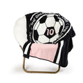 Cozy Fleece 46" x 60" Coral Fleece Throw, Polyester, Pink & Black - Lightweight Plush Warm Blanket for All Seasons - Default Title
