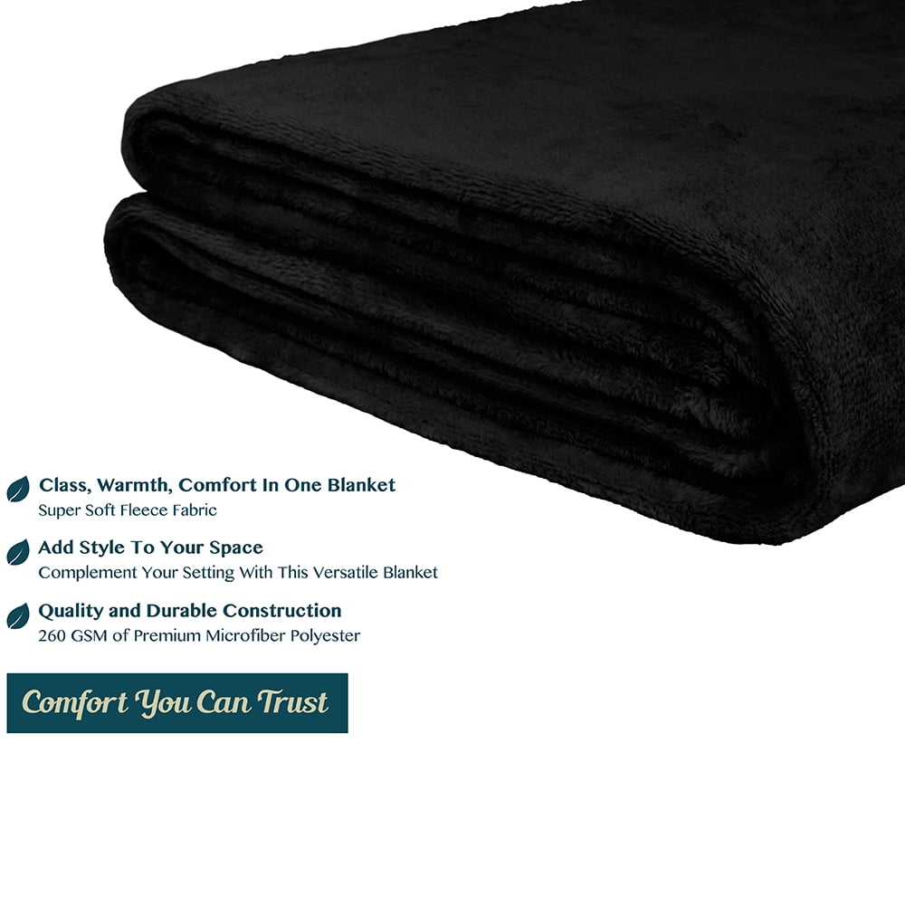 Super Soft Flannel Fleece Blanket Throw | Super Soft, Plush, Luxury Flannel Throw | Lightweight Microfiber Blanket for Sofa Couch Bed 50... - Lightweight Plush Warm Blanket for All Seasons Detail