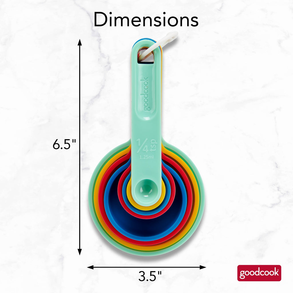 Time-Saving Measuring Cups And Spoons, Set Of 8 Nesting With Storage Ring - Innovative Kitchen Helper for Modern Cooking Detail