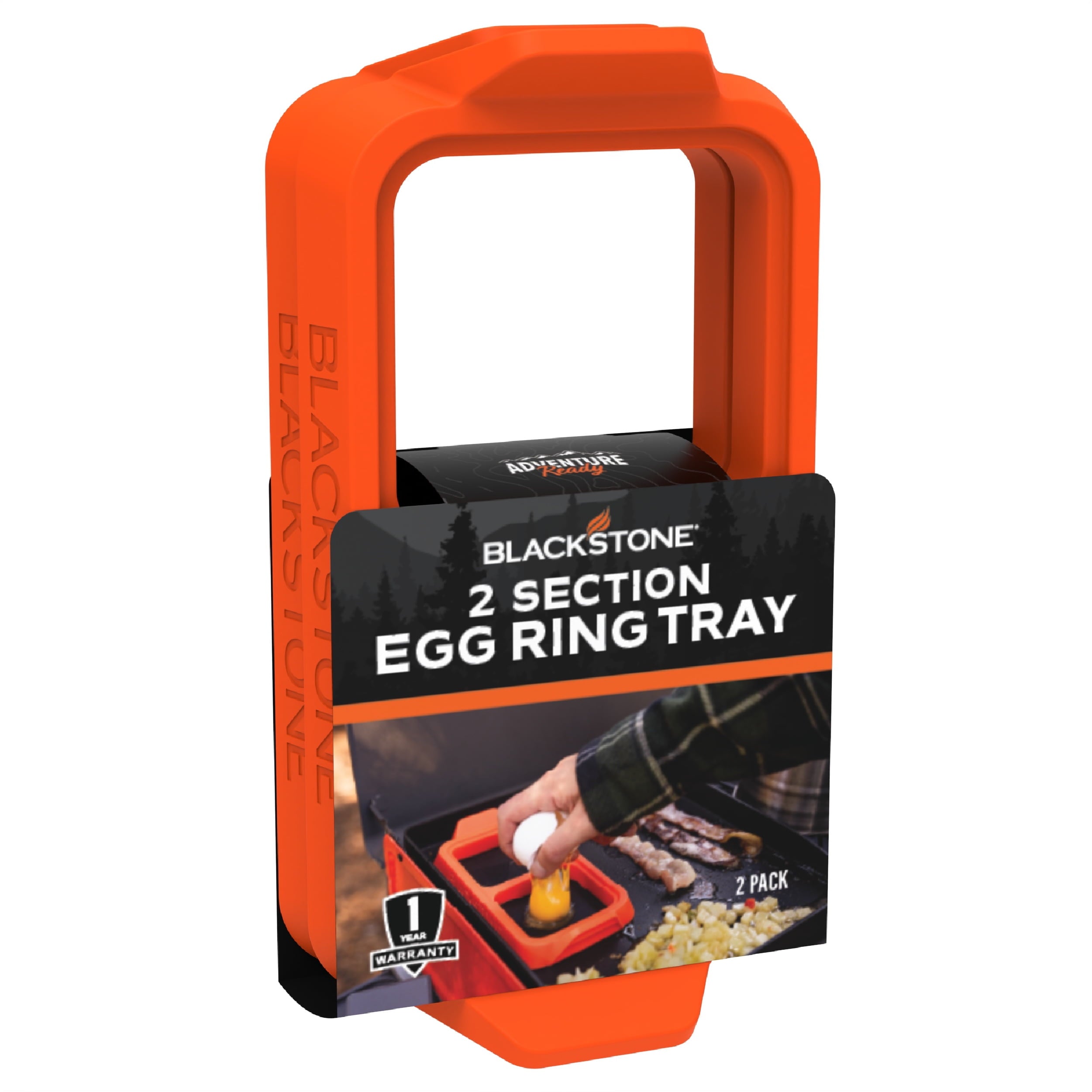Durable Steel Silicone Egg Ring Tray Set with Heat-Resistant Handles, 2-Piece - Heavy Duty Stainless Steel Kitchen Shears Detail