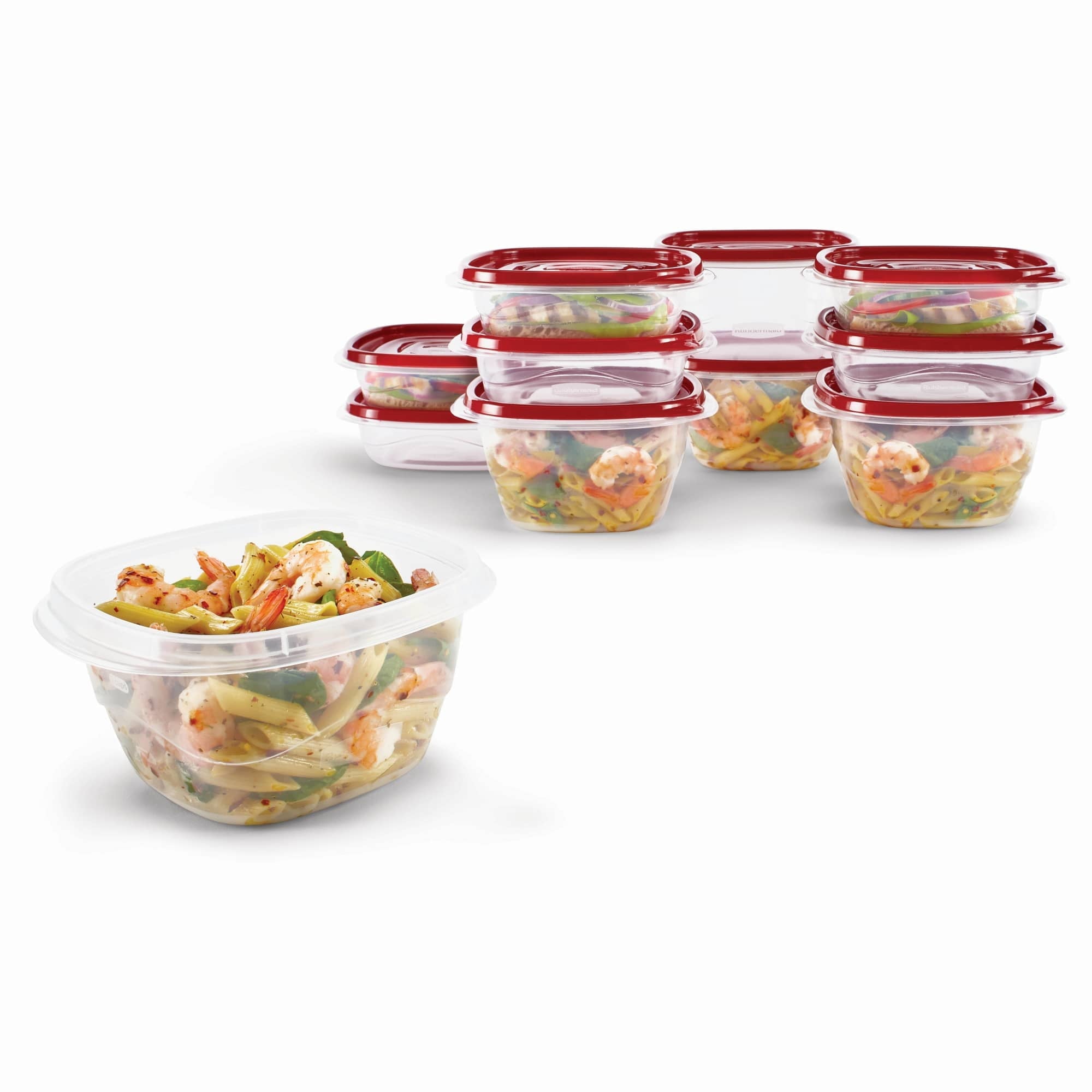 Fun Food Fidget Square Food Storage Containers, Ruby Red, 10 pack - Deliciously Soft Cupcake Sensory Glob Detail