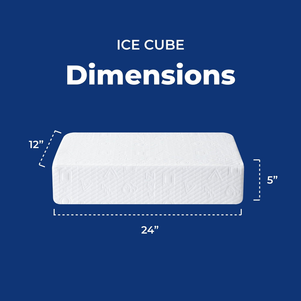 Hotel Collection (2 pack) Ice Cube Cooling Memory Foam Bed Pillow (1 Count) - Hotel Quality Plush Sleeping Pillows Detail