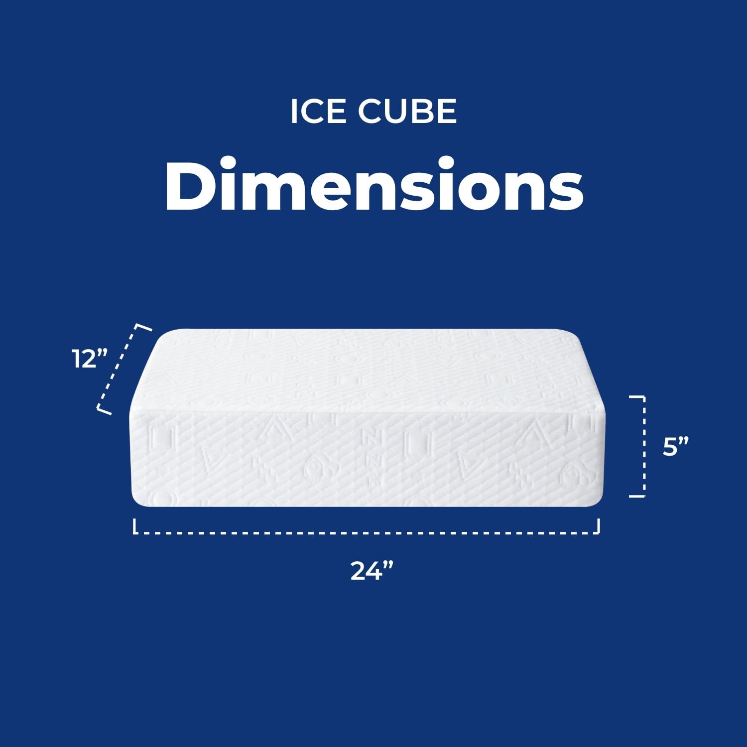 Hotel Collection (2 pack) Ice Cube Cooling Memory Foam Bed Pillow (1 Count) - Hotel Quality Plush Sleeping Pillows Detail
