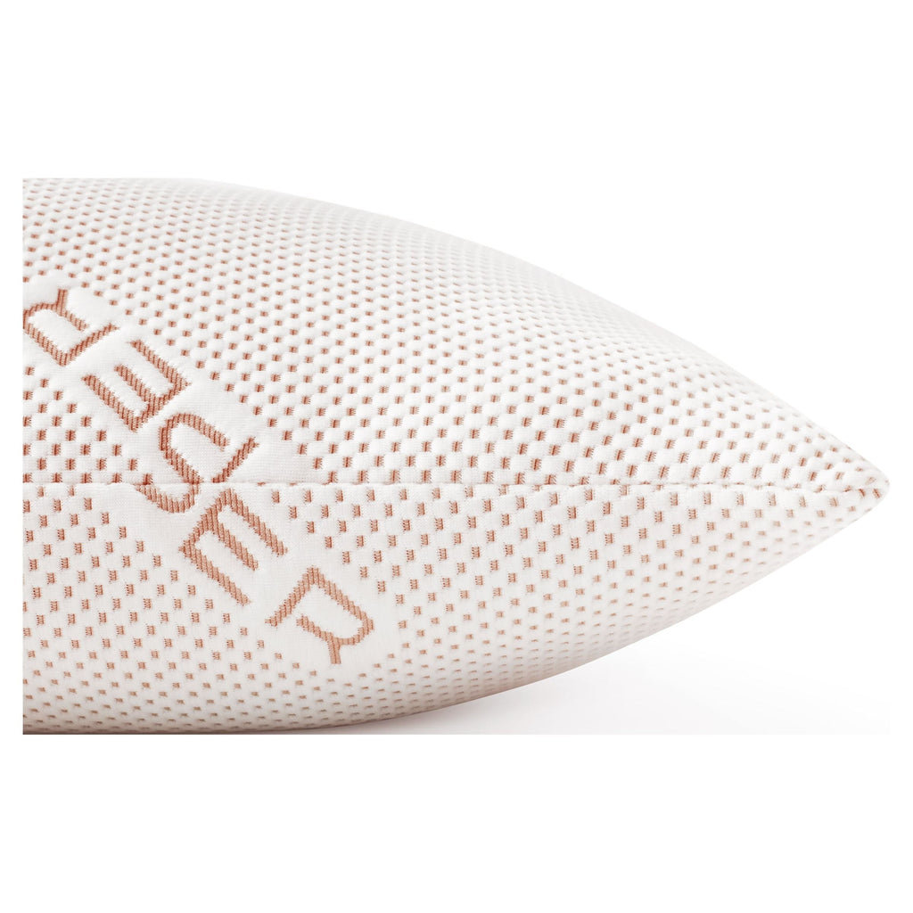 Fluffy Shredded Copperloft King Bed Pillow, 2 Pack, Hypoallergenic - Orthopedic Shredded Foam Bed Pillow Set Detail