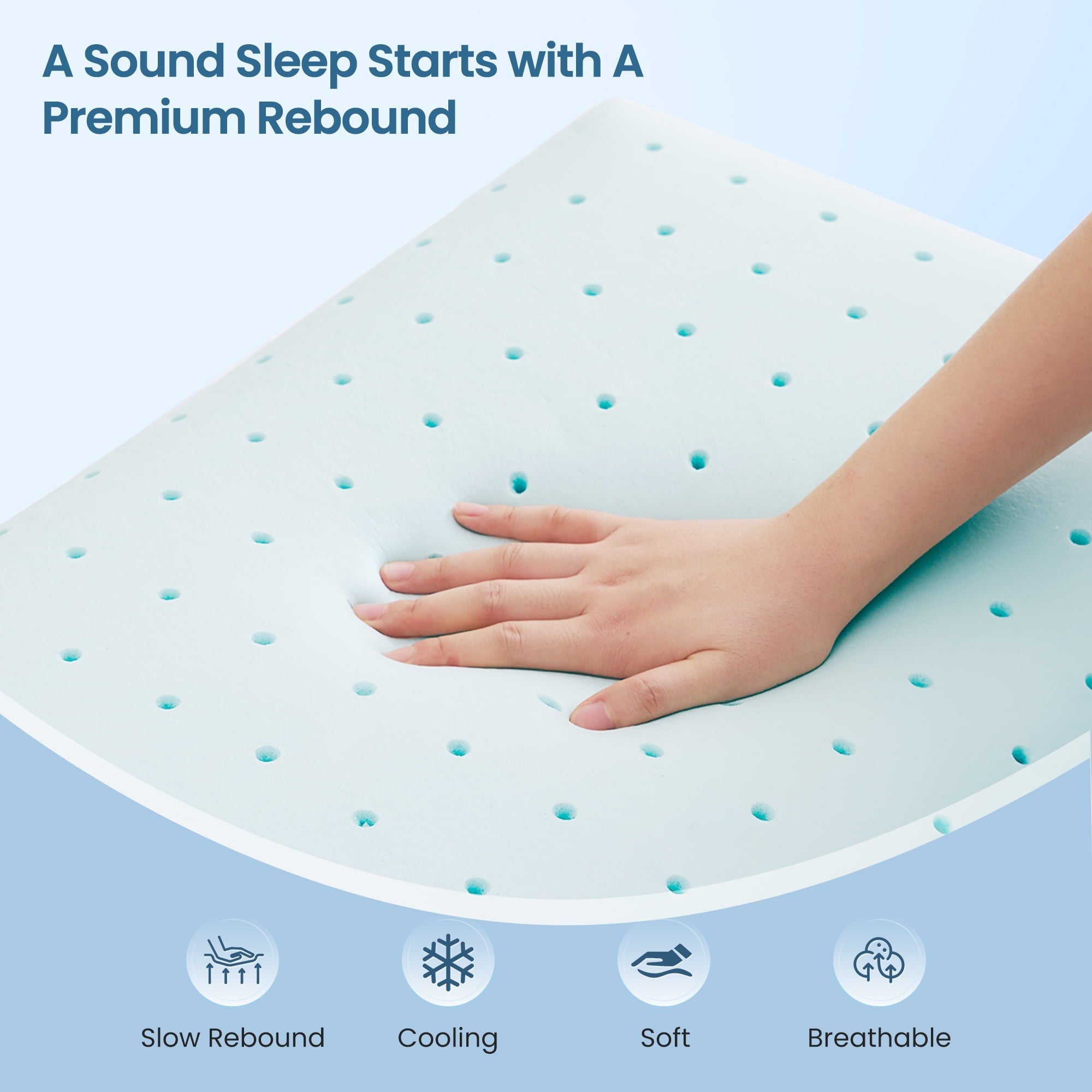 Decorative Plump Gel Memory Foam Pillow for Bed, Adjustable Height Bed Pillow with 0.8" Removable Insert, Ergonomic Neck Support for S... - Decorative Throw Pillow Cushion for Sofa & Bed Detail
