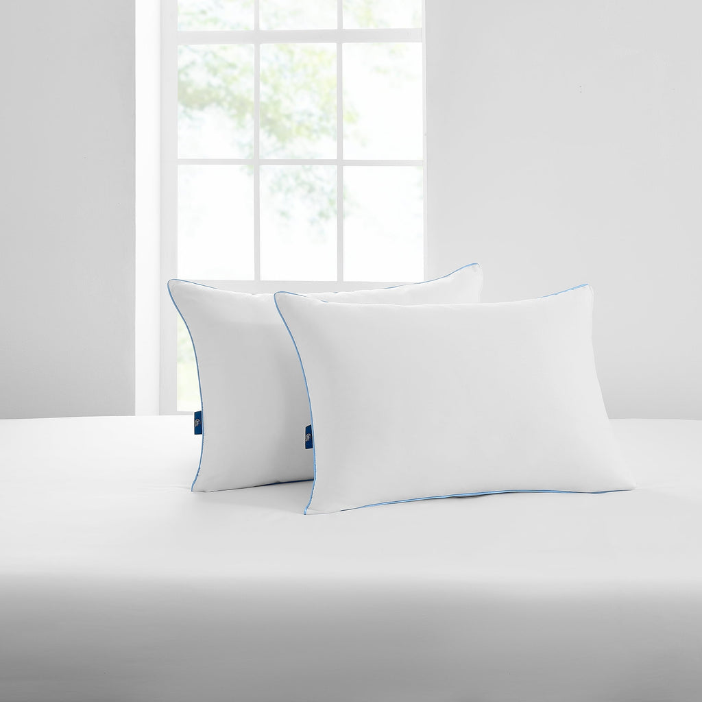 Hotel Collection Cool Nites Bed Pillow, Standard/Queen, 2 Pack - Ergonomic Memory Foam Pillow for Neck Pain Support Detail
