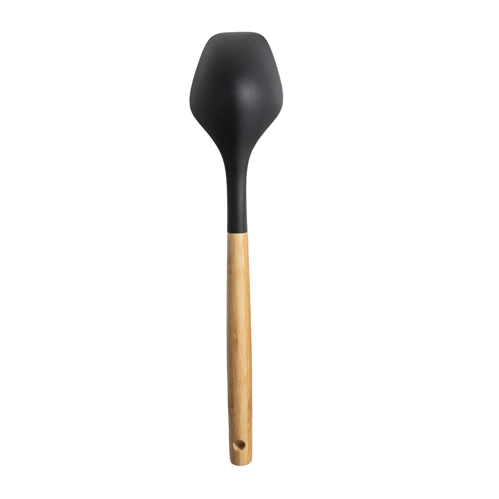 Durable Steel with Bamboo Handle, Ideal for Cooking , 13in L - High-Precision Culinary Tool for Baking & Cooking Detail