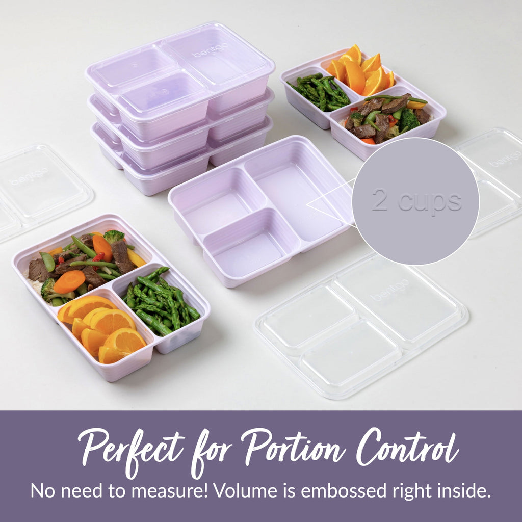 Whimsical Doughnut 3-Compartment Meal Containers with Lids, PFAS & BPA Free Materials, Durable, Microwave, Freezer, & D... - Deliciously Soft Cupcake Sensory Glob Detail