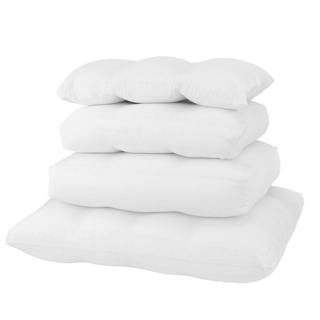 Orthopedic Support Microbead Cloud Pillow Bed, X-Large, White - Ergonomic Memory Foam Pillow for Neck Pain Support Detail