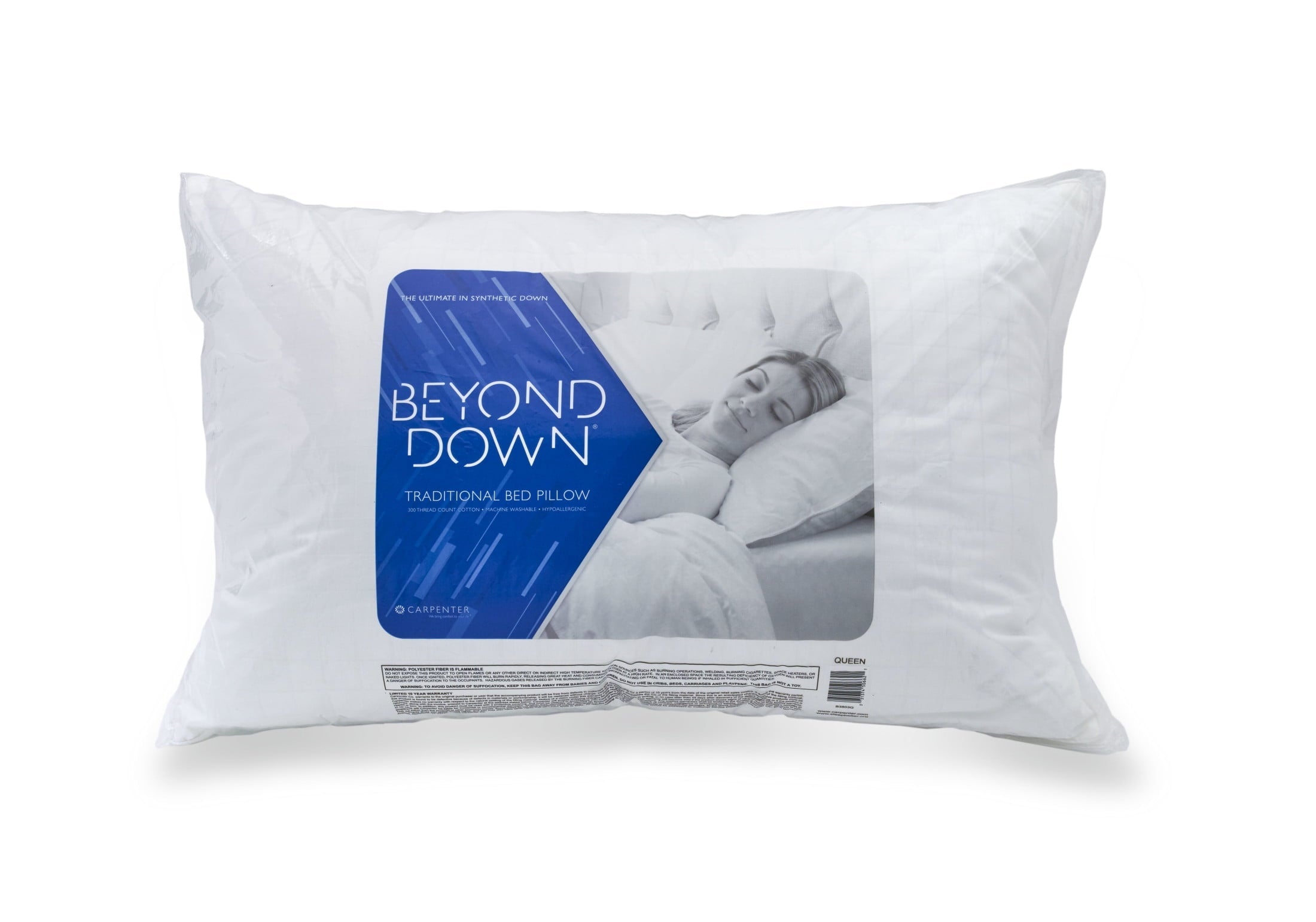 Decorative Plump Bed Pillows, 2-pack, Jumbo - Ergonomic Memory Foam Pillow for Neck Pain Support Detail