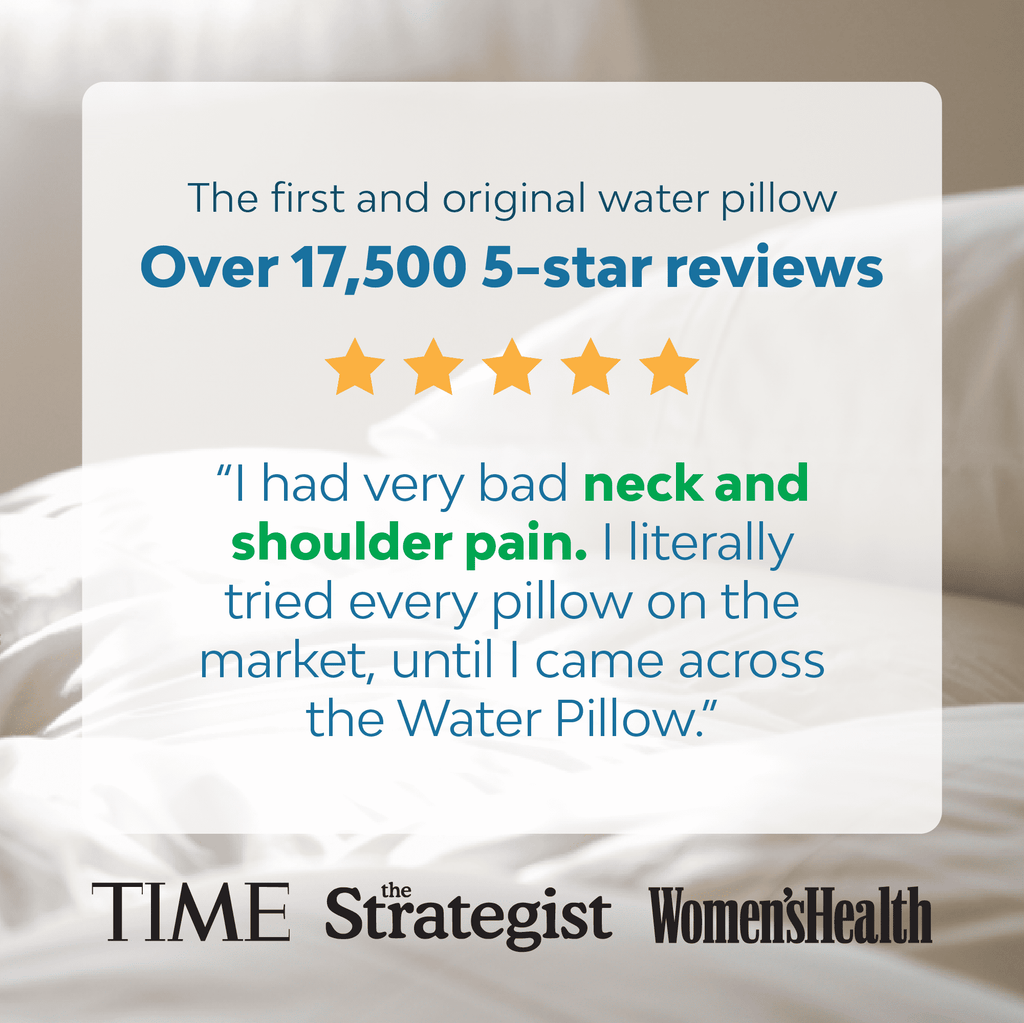 Hotel Collection Memory Foam Water Pillow - Adjustable Pillow for Neck Pain Relief, Pillow for Side, Back, and Stomach Sleepers, The O... - Orthopedic Shredded Foam Bed Pillow Set Detail