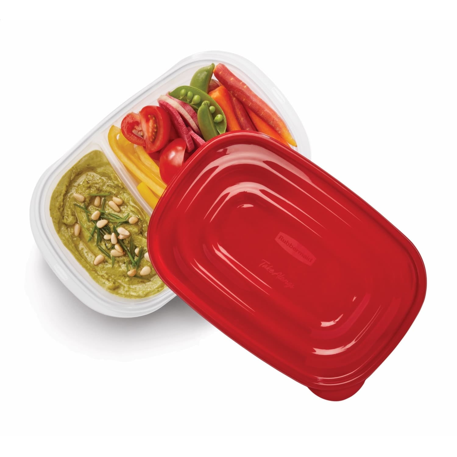 Fun Food Fidget alongs Divided Rectangular Food Storage Containers, 3.7 Cup, 3-Pack - Squishy Dohnut Sweet Treat Shaped Stress Toy Detail
