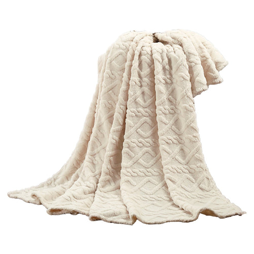 Cozy Fleece Clearance Under $5 Throw Blanket, Super Soft Warm Solid Color Thicken Flannel Blankets, Microfiber Machine Washable f... - Lightweight Plush Warm Blanket for All Seasons Detail