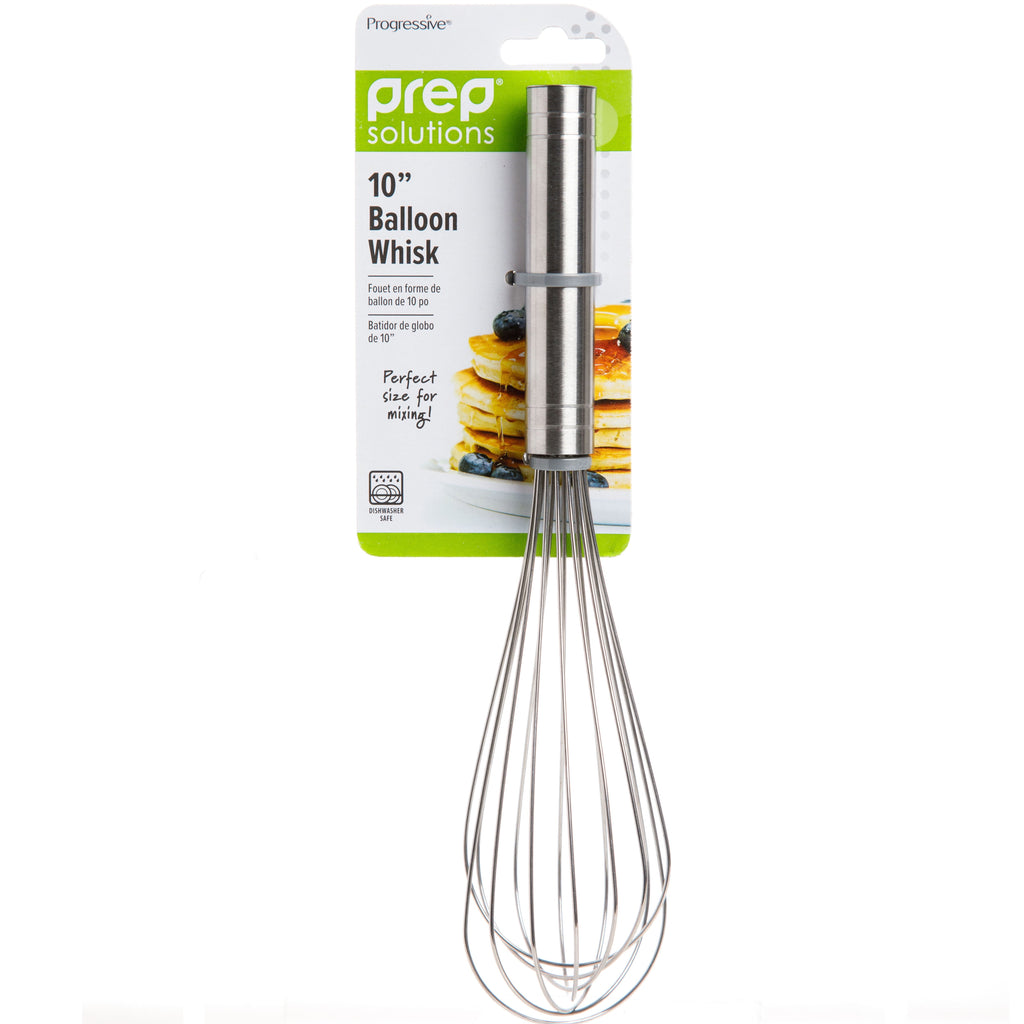 Ergonomic Manual 10" Stainless Steel Balloon Whisk - Kitchen Gadget Tool for Quick Food Prep Detail