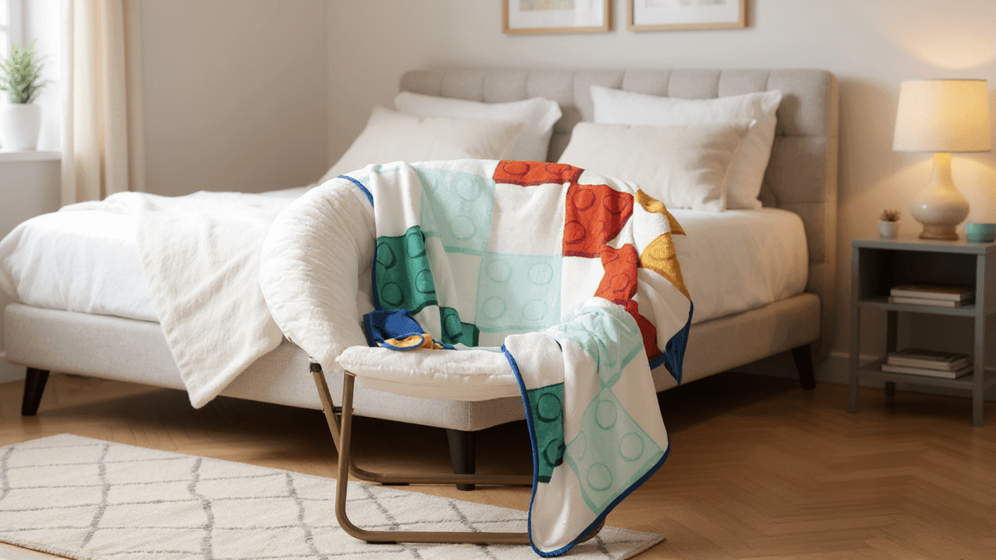 Super Soft Flannel Kids Multicolor Coral Fleece Throw Blanket for Ages 3+, 46" x 60" - Luxury Knitted Decorative Throw Blanket with Fringes - Default Title