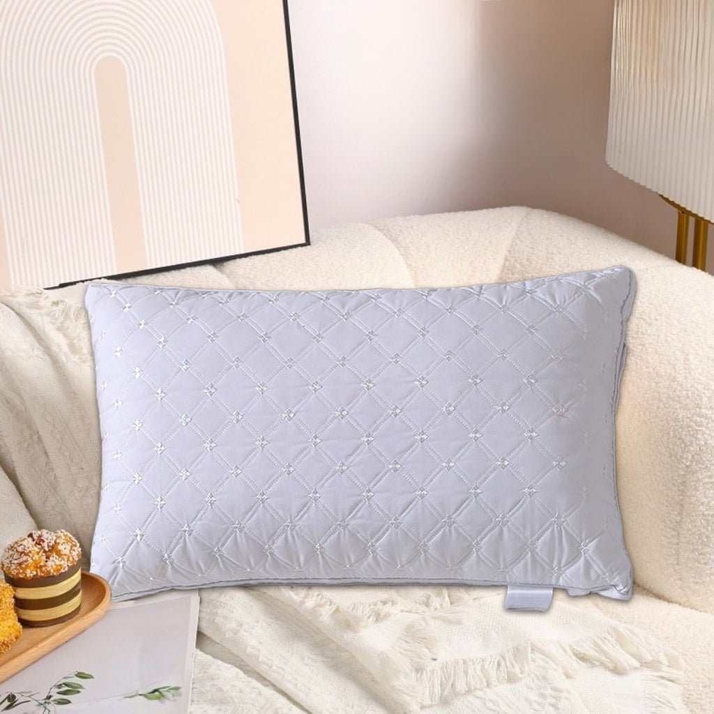 Decorative Plump Hotel Grade Extra Soft Pillows Queen Size Set of 2 Supportive Bed Pillow for Back Side and Stomach Sleepers, Breathab... - Decorative Throw Pillow Cushion for Sofa & Bed Detail