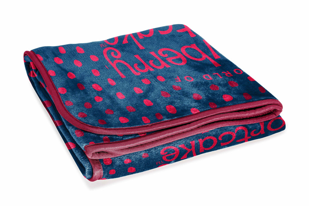Cozy Fleece Strawberry Shortcake Berry Meadows 46" x 60" Coral Fleece Throw Blanket, Kids, Polyester, Navy - Luxury Knitted Decorative Throw Blanket with Fringes Detail