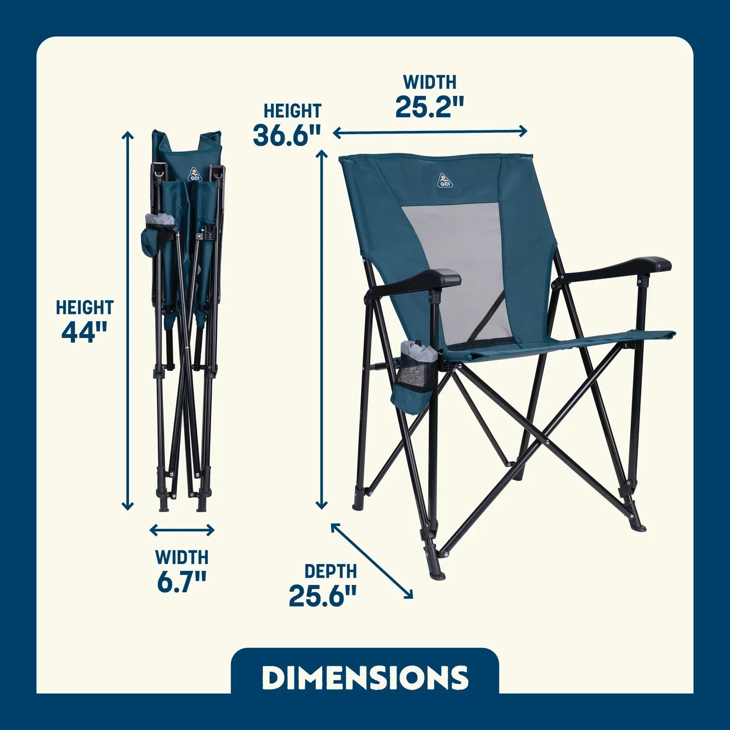 Ultra-Compact Eazy Chair - Choice 976 - Ultra-Lightweight Telescoping PackSeat Travel Stool Detail