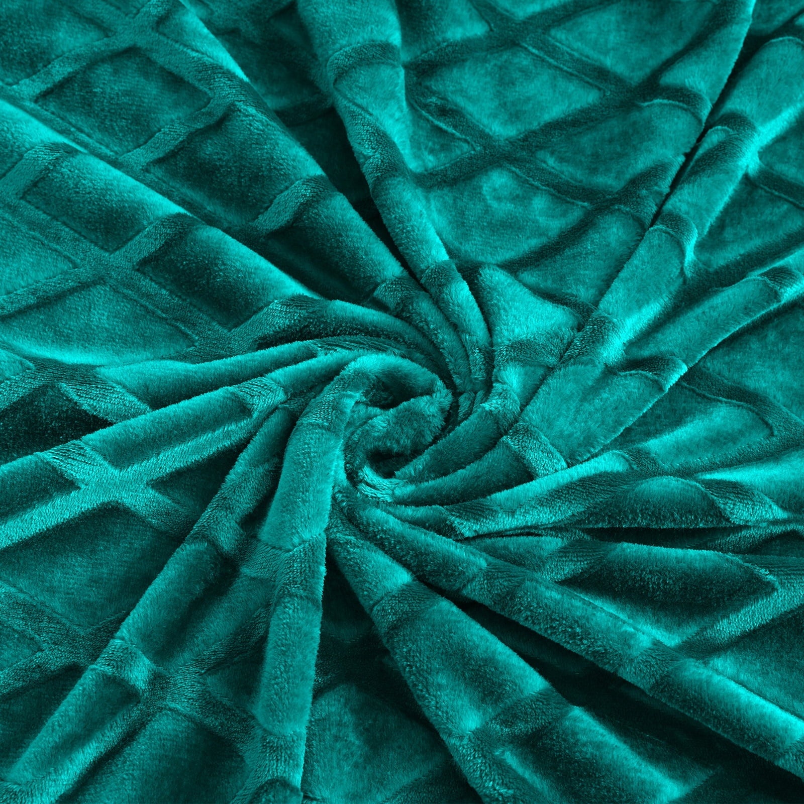 Cozy Fleece Large Soft Throw Blanket for Couch, 50x70 Inches Diamond Geometry Pattern Velvet Fleece Blanket, Cozy, Warm and Light... - Lightweight Plush Warm Blanket for All Seasons Detail