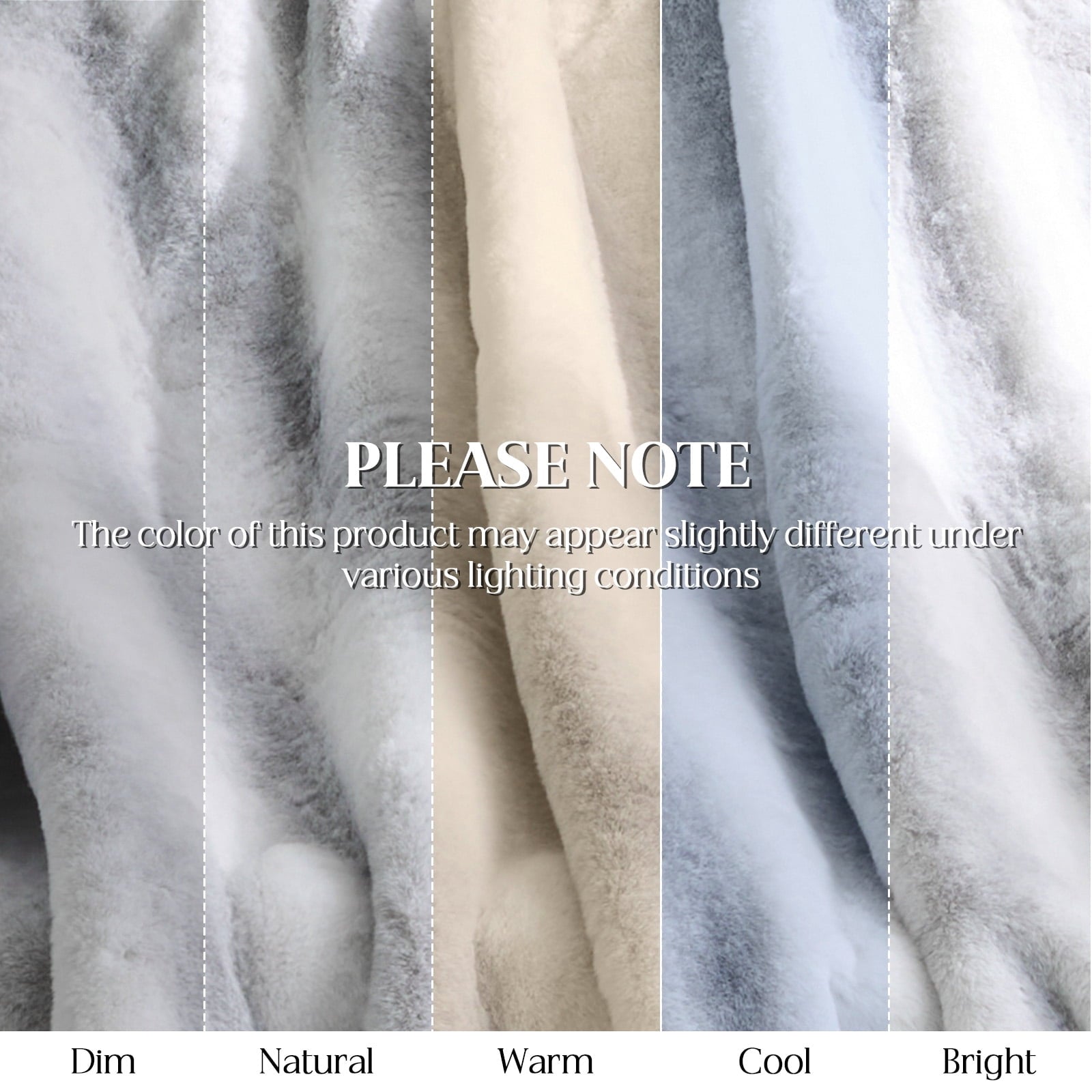 Reversible Sherpa Luxury Faux Fur Throw Blanket for Bed Super Thick Warm Fuzzy Blankets for Bedroom Living Room, 60" x 80", White - Luxury Knitted Decorative Throw Blanket with Fringes Detail