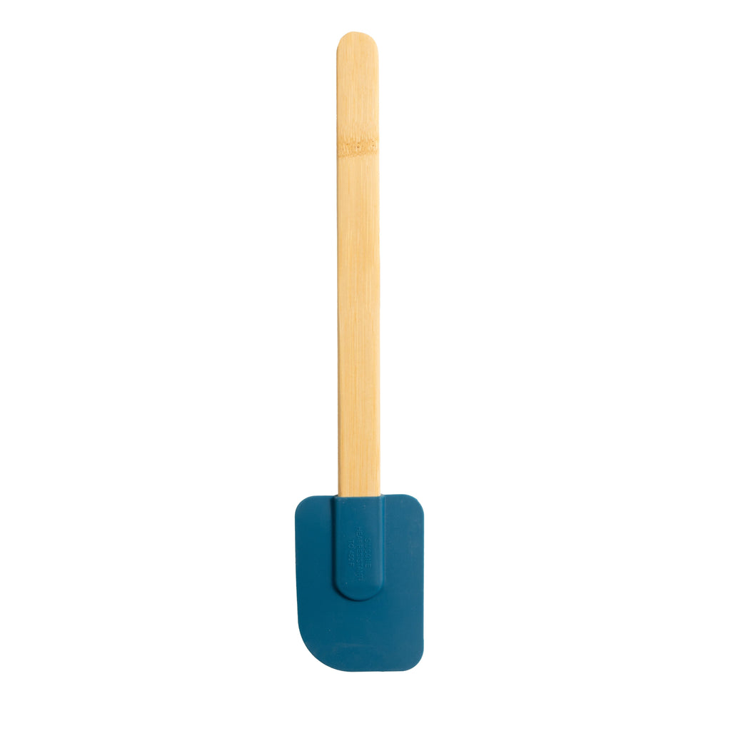 High-Precision Silicone Spatulas Set 4 with Bamboo Handles, Blue - Multi-Purpose Hand Tool for Daily Meal Prep Detail