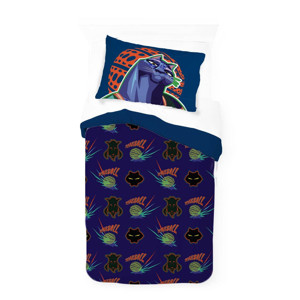 Heavyweight Warmth 2 Piece Twin/Full Kids Reversible Comforter and Pillowcase Bedding Set, Multicolor,Twin/Full - All-Season Down Alternative Comforter Insert Detail