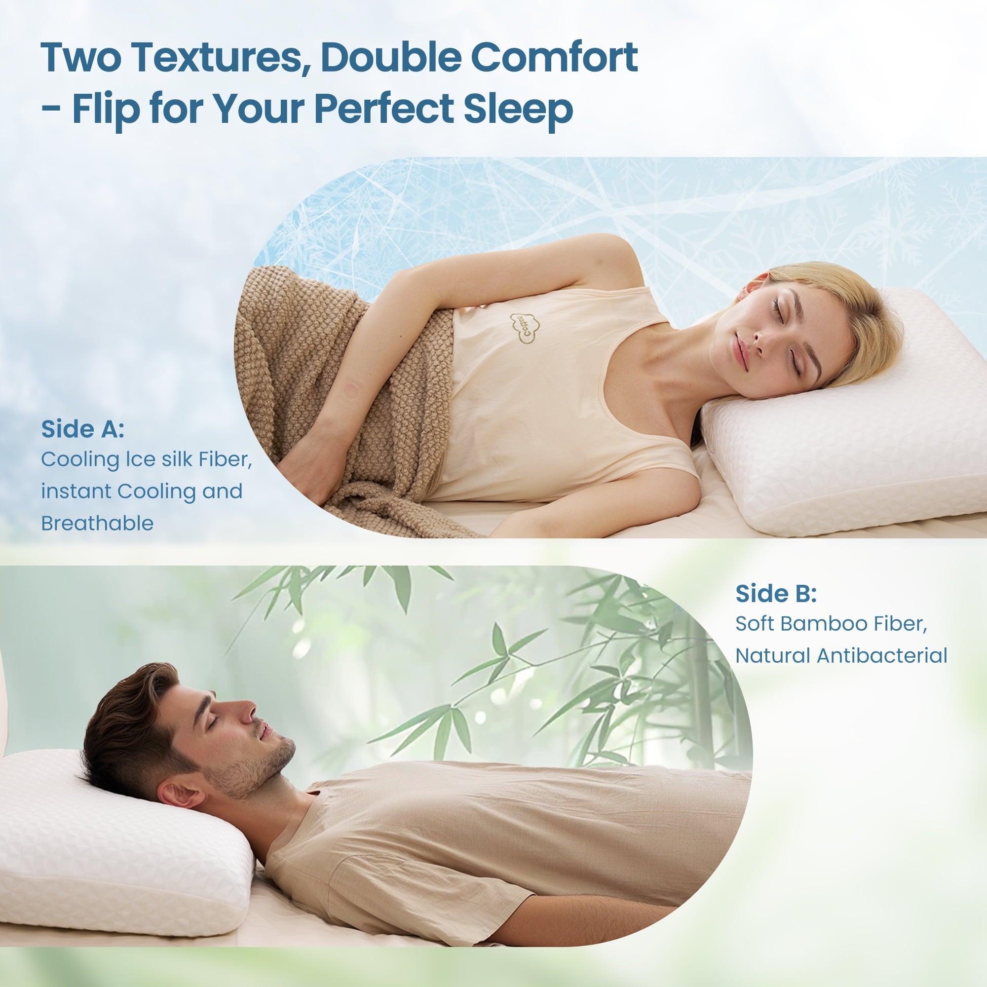 Decorative Plump Gel Memory Foam Pillow for Bed, Adjustable Height Bed Pillow with 0.8" Removable Insert, Ergonomic Neck Support for S... - Decorative Throw Pillow Cushion for Sofa & Bed Detail