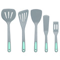 Durable Steel 5 Pieces Silicone Spatula Set, Non-Stick Silicone Turner Spatulas, Heat Resistance Cooking Utensils, Fli... - Multi-Purpose Hand Tool for Daily Meal Prep - Default Title
