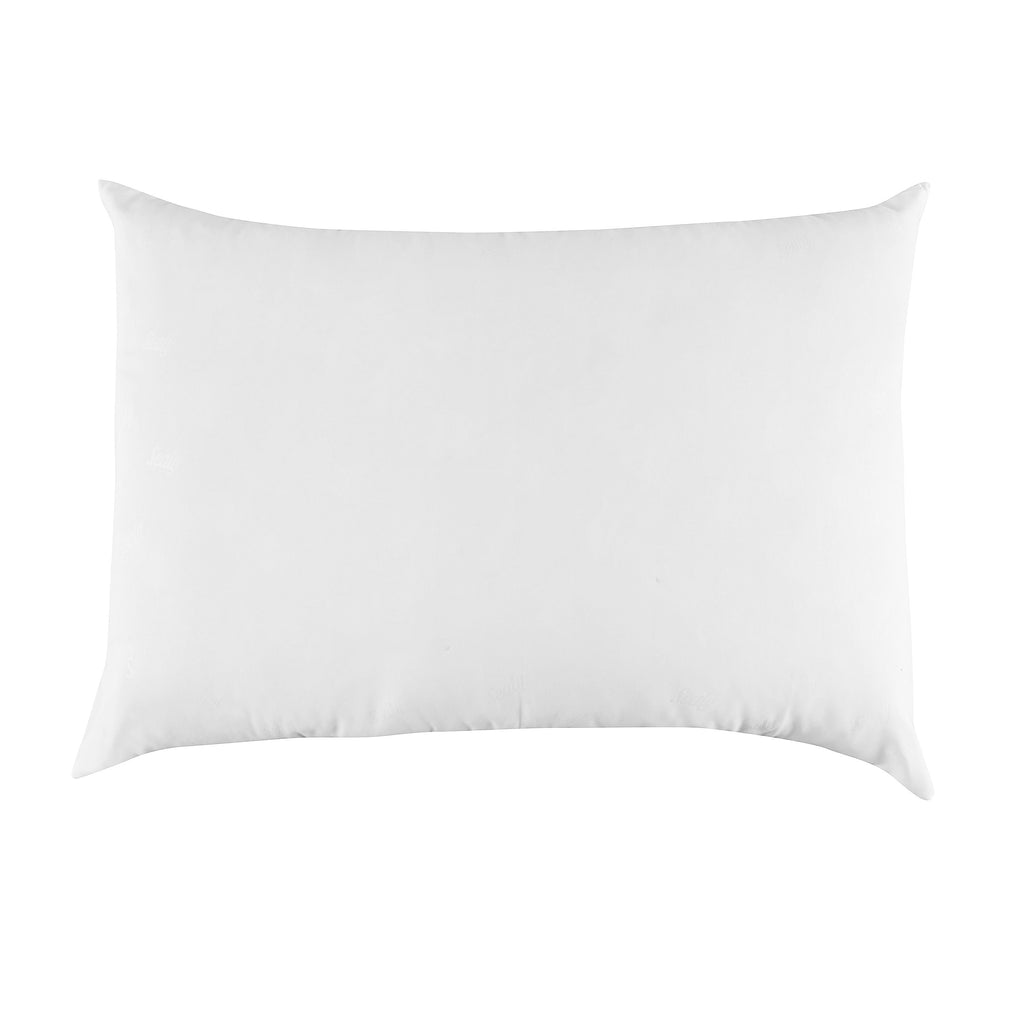 Fluffy Shredded Cotton Fresh Bed Pillow, S/Q, White- 2 Pack Antimicrobial Allergy Defense Fabric - Orthopedic Shredded Foam Bed Pillow Set Detail