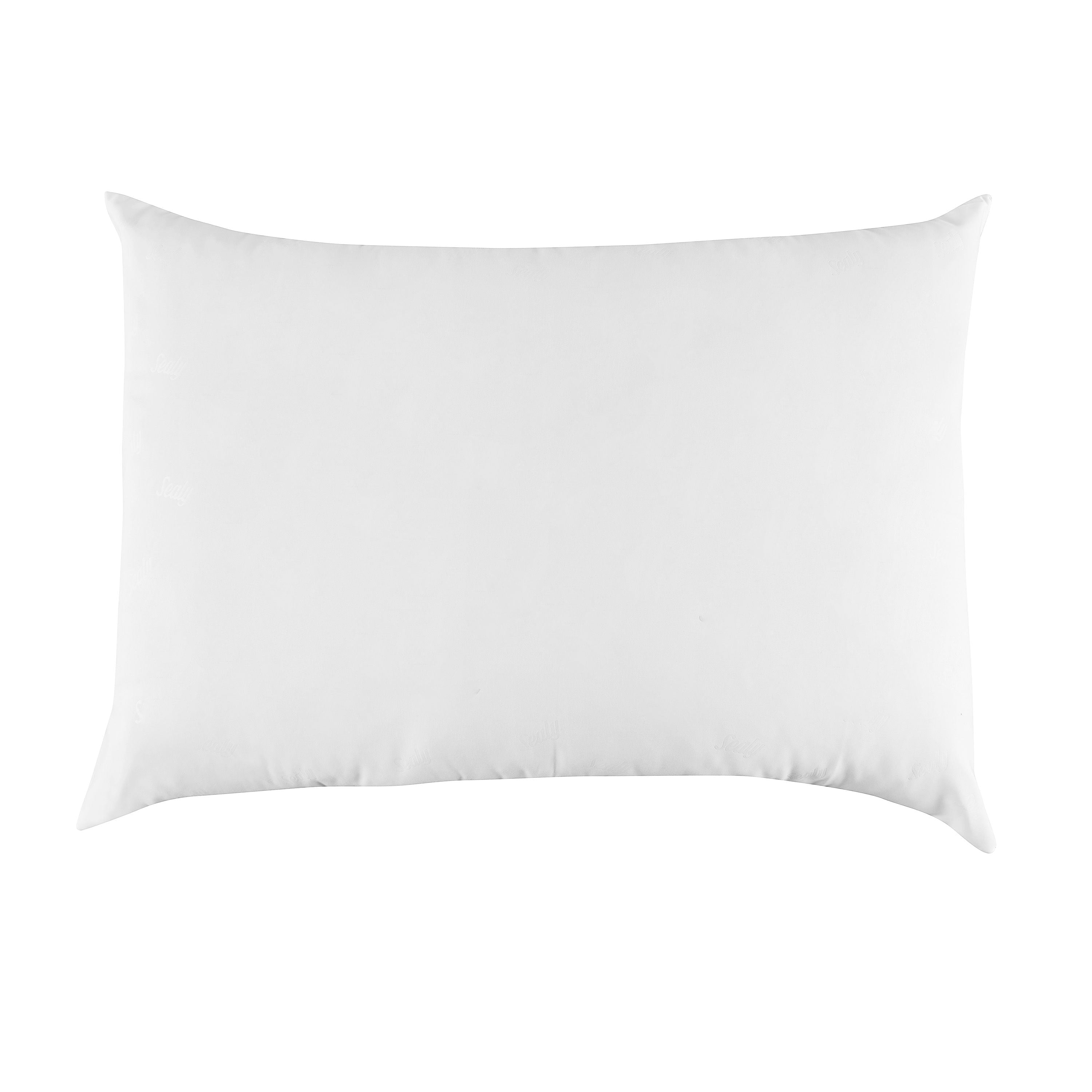 Fluffy Shredded Cotton Fresh Bed Pillow, S/Q, White- 2 Pack Antimicrobial Allergy Defense Fabric - Orthopedic Shredded Foam Bed Pillow Set Detail