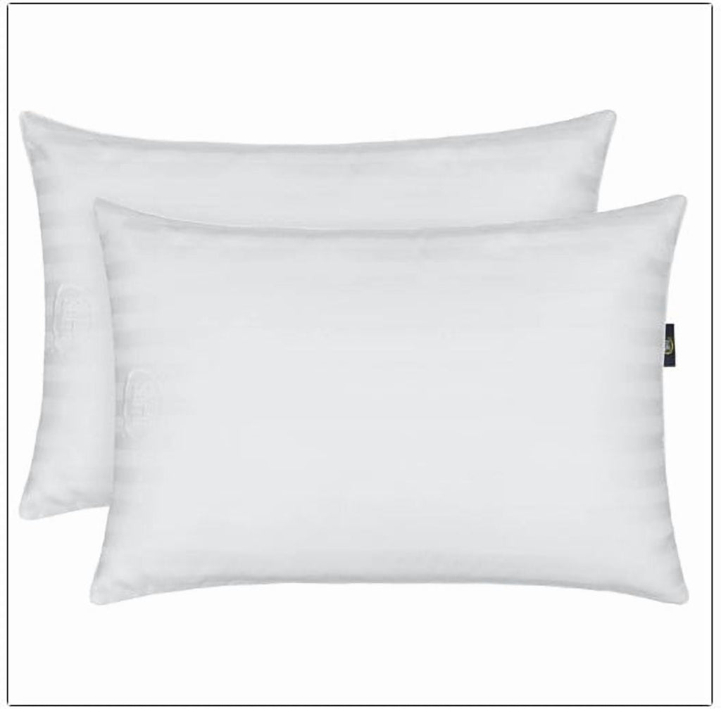 Ergonomic Memory Foam Comfy Sleep Bed Pillow Queen Size, Pack of 2 - Orthopedic Shredded Foam Bed Pillow Set Detail