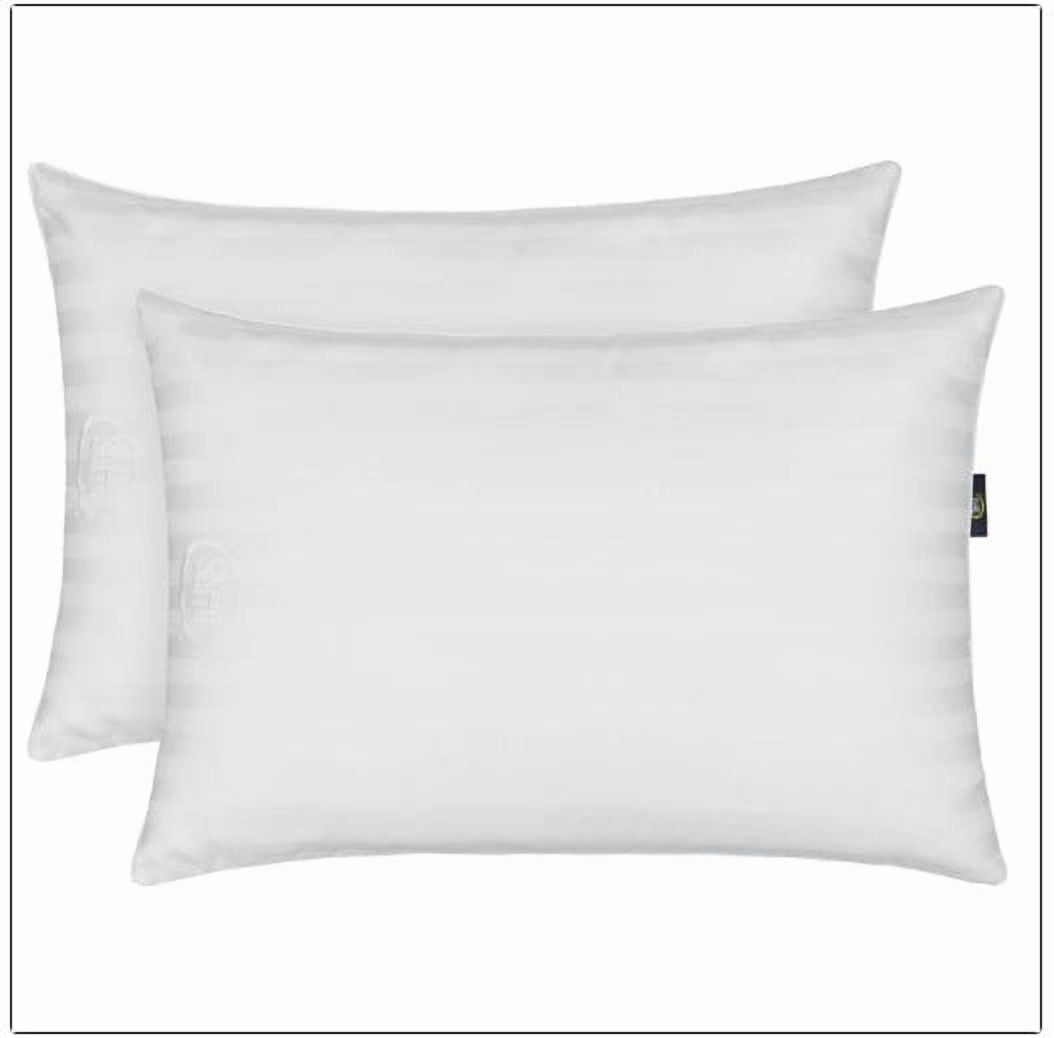 Ergonomic Memory Foam Comfy Sleep Bed Pillow Queen Size, Pack of 2 - Orthopedic Shredded Foam Bed Pillow Set Detail