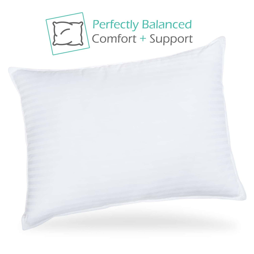 Ergonomic Memory Foam Down Alternative Pillow, Stanard/Queen Pillows for Bed, Soft Supportive Hotel Quality Pillows - Orthopedic Shredded Foam Bed Pillow Set Detail