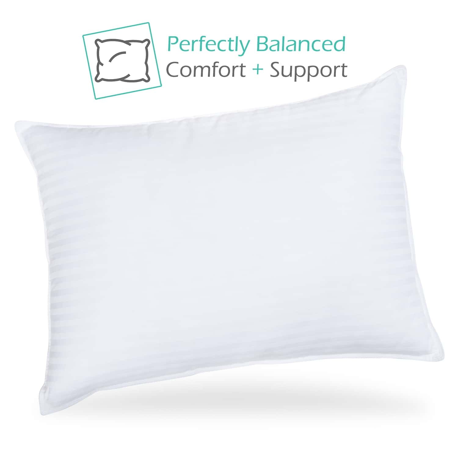 Ergonomic Memory Foam Down Alternative Pillow, Stanard/Queen Pillows for Bed, Soft Supportive Hotel Quality Pillows - Orthopedic Shredded Foam Bed Pillow Set Detail