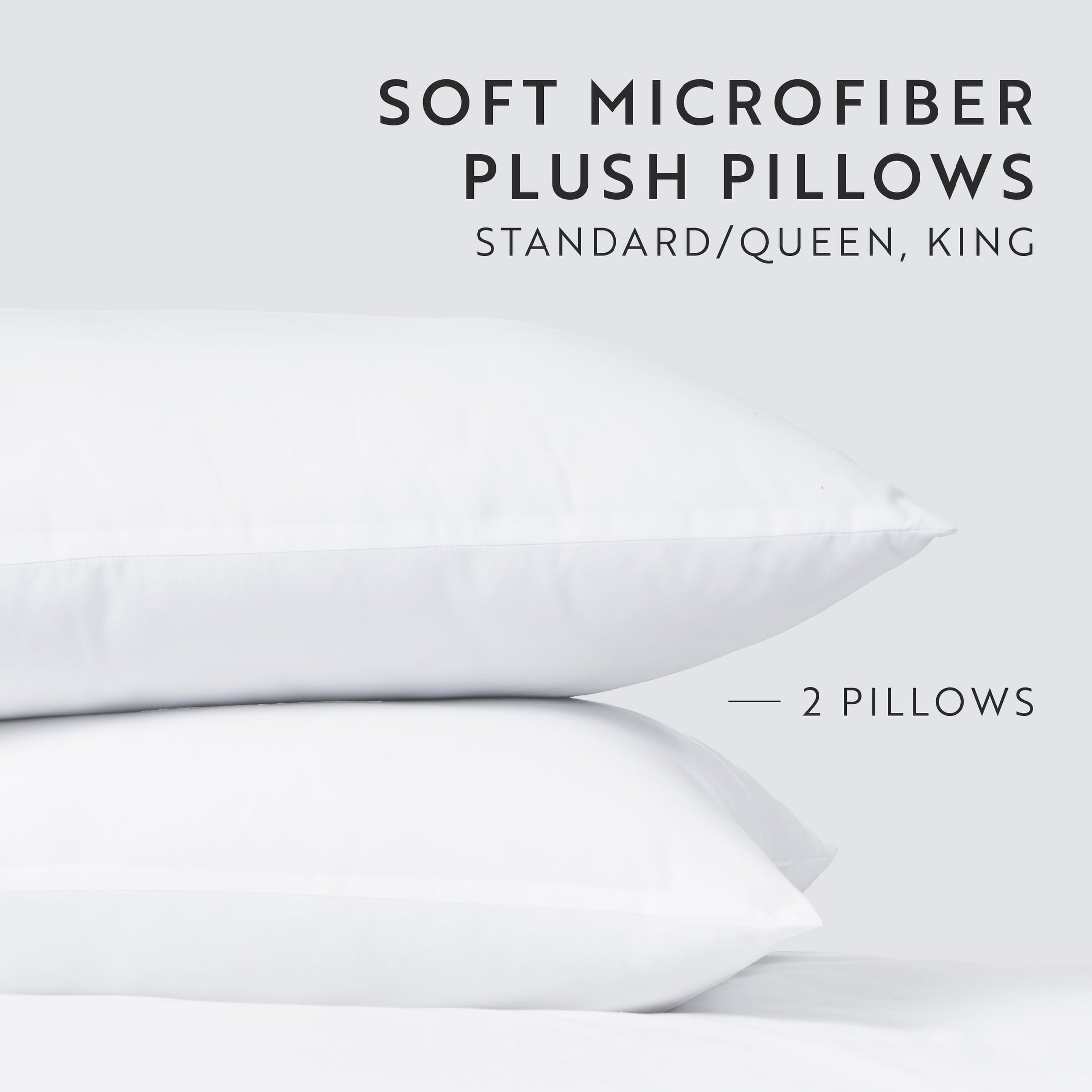 Orthopedic Support Plush Bed Pillows 2-Pack For All Sleep Styles - Back, Side and Stomach Sleepers - in King Size - Orthopedic Shredded Foam Bed Pillow Set Detail