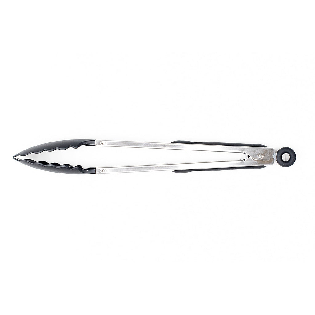 Chef-Quality 13 Inch Rust Resistant Nylon End Stainless Steel Dripless Kitchen Tongs - Heavy Duty Stainless Steel Kitchen Shears Detail