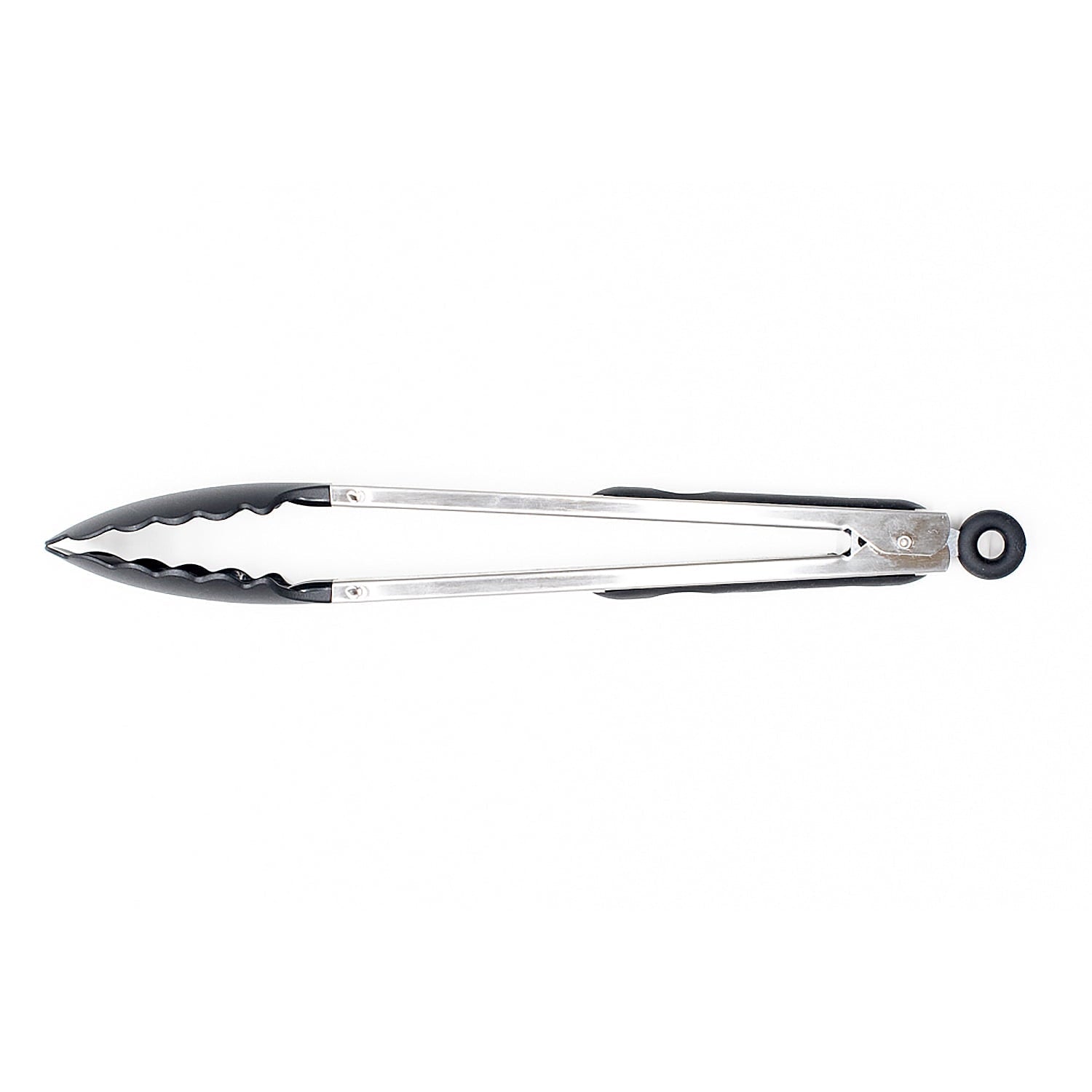 Chef-Quality 13 Inch Rust Resistant Nylon End Stainless Steel Dripless Kitchen Tongs - Heavy Duty Stainless Steel Kitchen Shears Detail