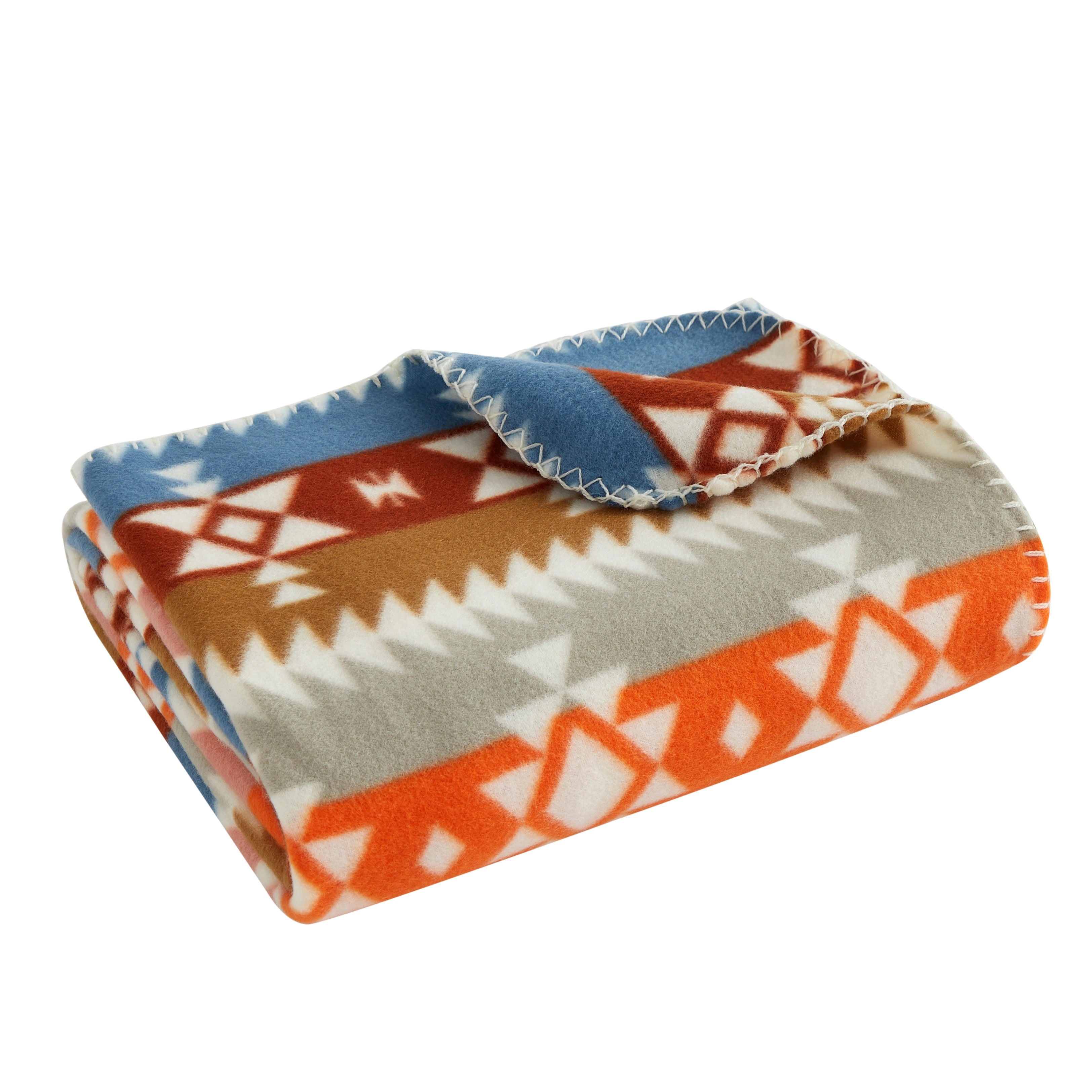 Cozy Fleece Stripe Fleece Throw - Lightweight Plush Warm Blanket for All Seasons Detail