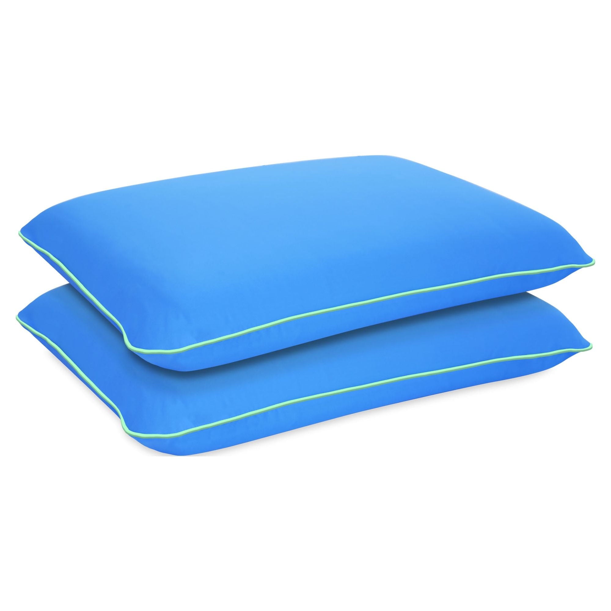 Orthopedic Support Memory Foam Fun Pillow with Cool-to-the-Touch Cover, Standard/Queen, Cosmic Blue, 2 Pack - Ergonomic Memory Foam Pillow for Neck Pain Support Detail
