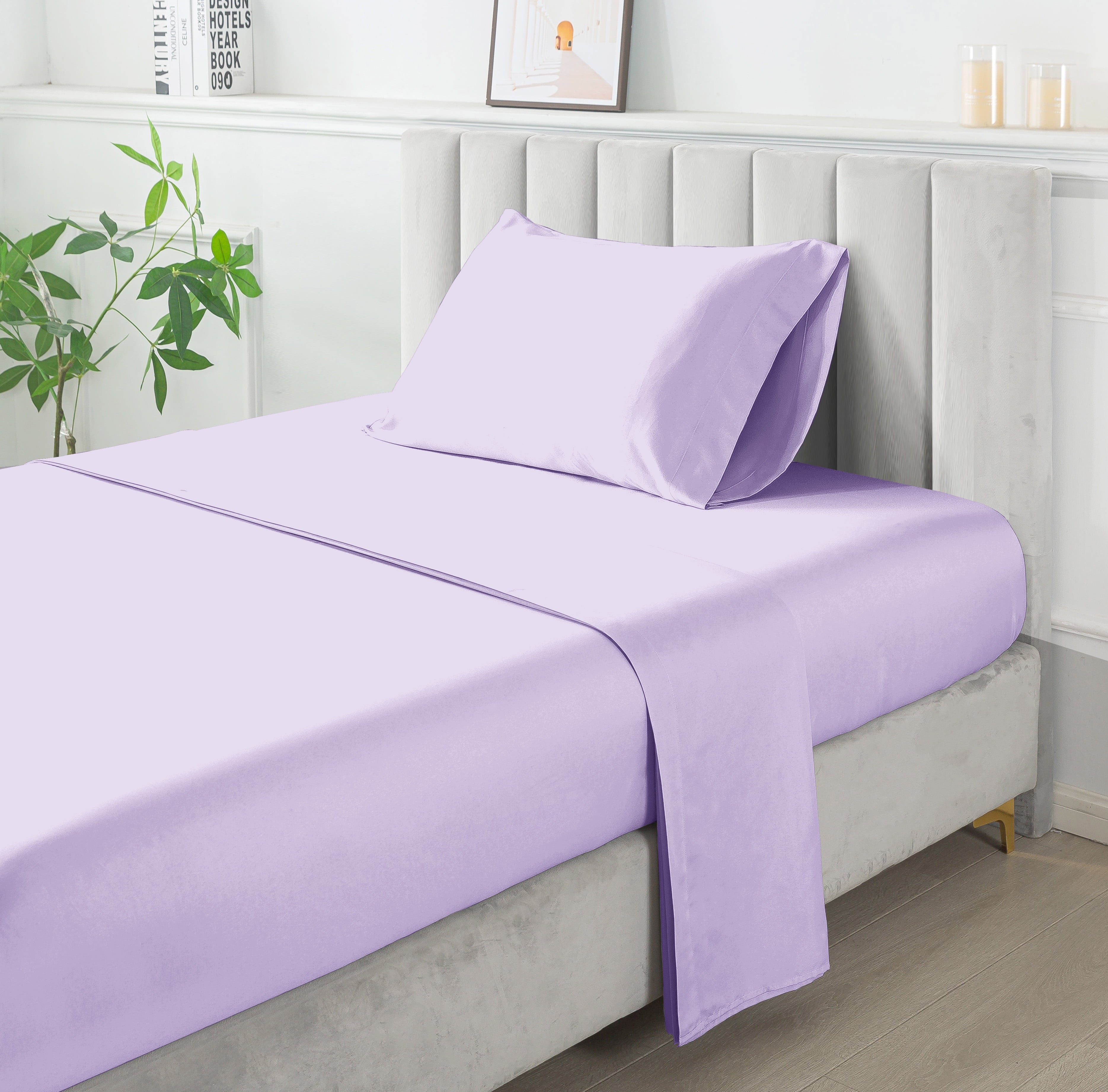 Luxurious Quilted 5-Piece Purple Metallic Foil Cheetah Bedding Set for Kids with Storage Bag, Twin - Luxurious Quilted Duvet Cover Set Detail