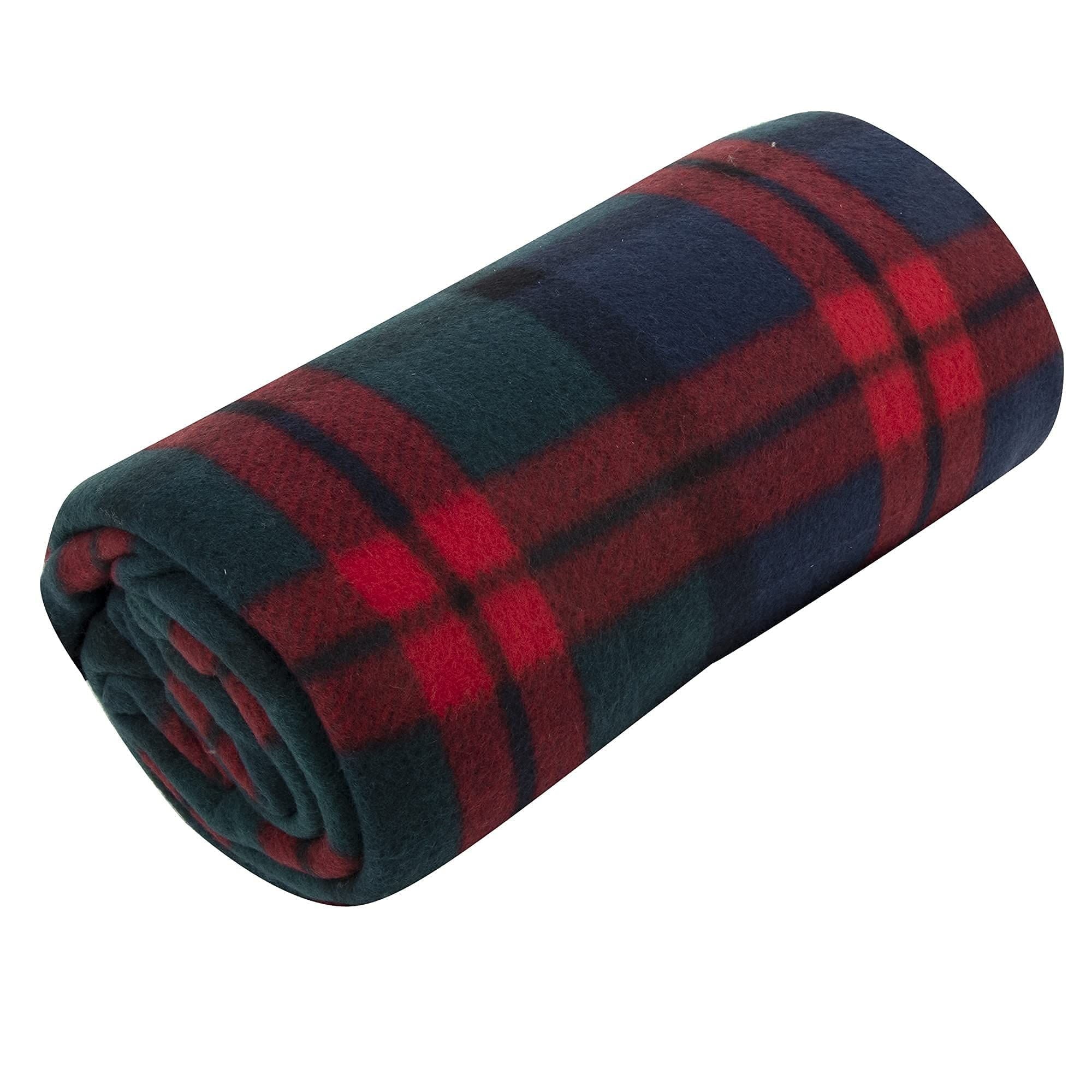 Cozy Fleece Single Plaid Color 60"L x 50"W Fleece Throw Blanket for Fall, Winter, Spring, Summer, Men, Women, Children & Pets in ... - Super Soft Reversible Sherpa Flannel Blanket Detail