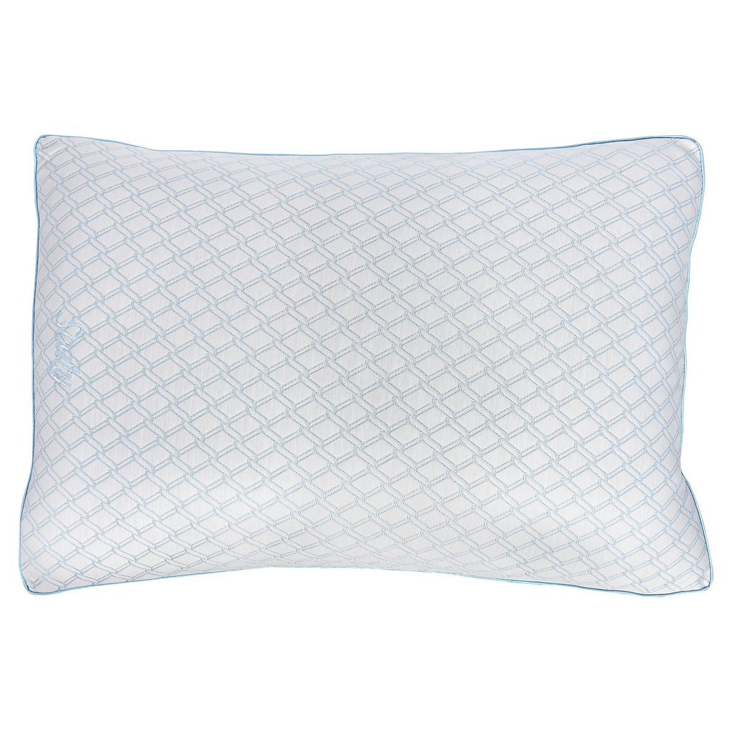 Hotel Collection Cooling Performance Odor Neutralizing Extra Firm Support Machine Washable Pillow, King - Orthopedic Shredded Foam Bed Pillow Set Detail