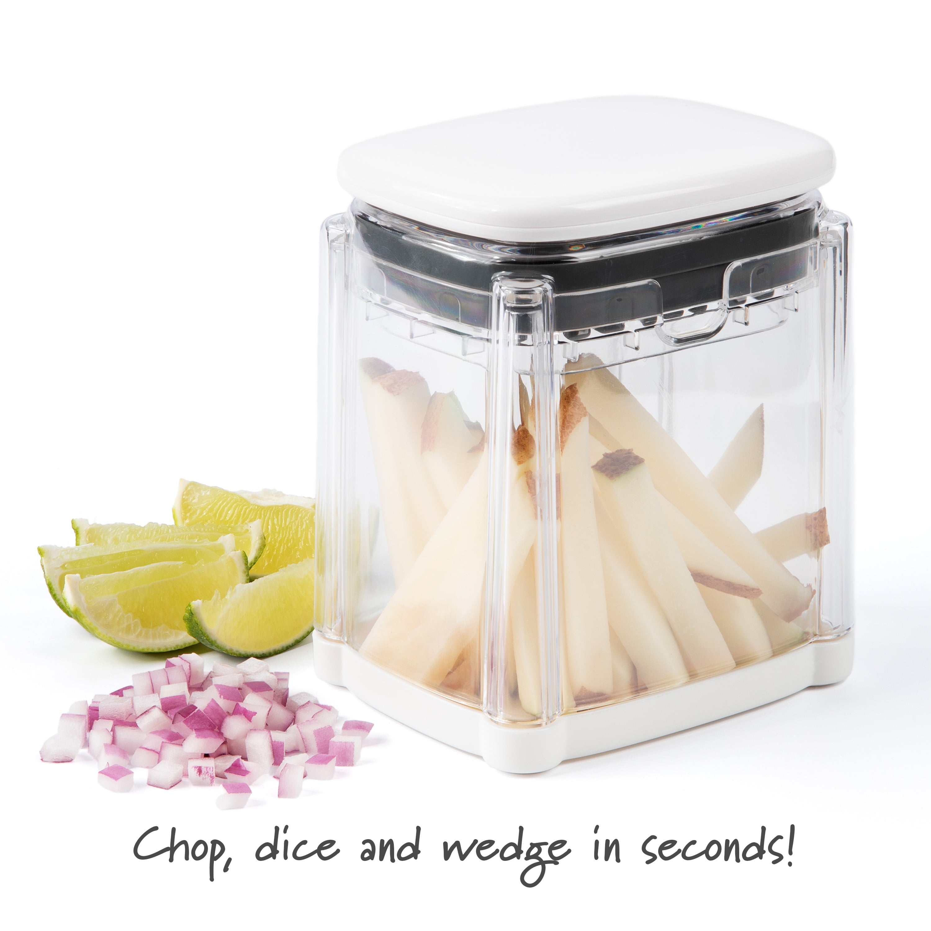 Premium Kitchen 3-in-1 Deluxe French Fry Cutter - Multi-Functional Manual Food Chopper & Slicer Detail