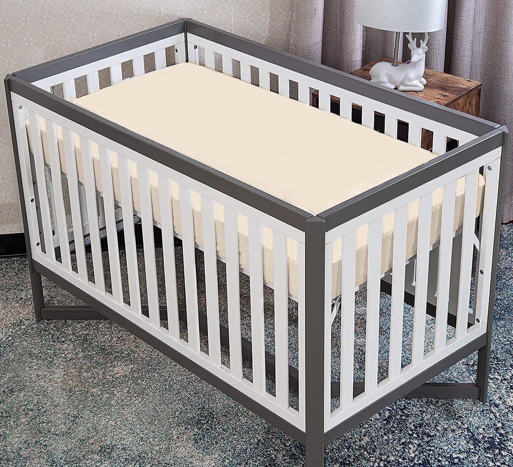Breathable Luxury Luxurious Hotel Quality Crib Fitted Sheet – 100% Cotton – Ultra Soft, Skin-Friendly & Hypoallergenic – Deep Pocket Fi... - Cooling Hotel Quality Bedding Sheets and Pillowcases Detail