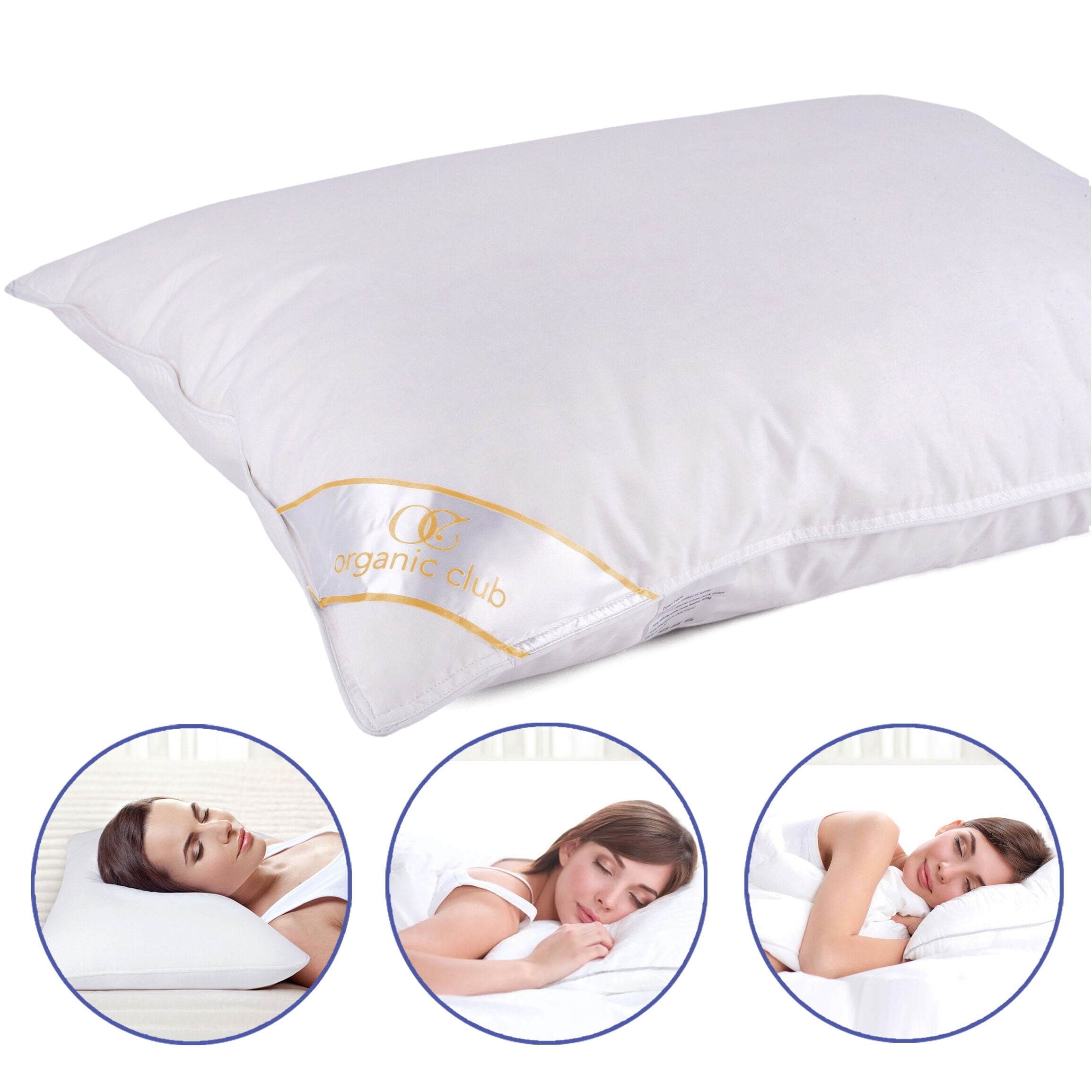 Hotel Collection Queen Size Camel Wool-Filled Pillow 20x28" (50x70 cm) Bed Pillow for Sleeping Washable Cotton Pillow for Bed, 1 Count... - Hotel Quality Plush Sleeping Pillows Detail