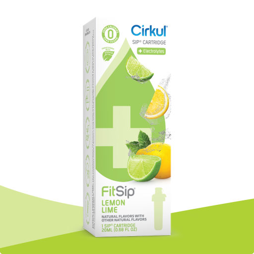 Vitamin-Infused FitSip Lemon Lime (Stevia) PO5V - Sugar-Free Fruit Flavor Cartridge Refill - Default Title