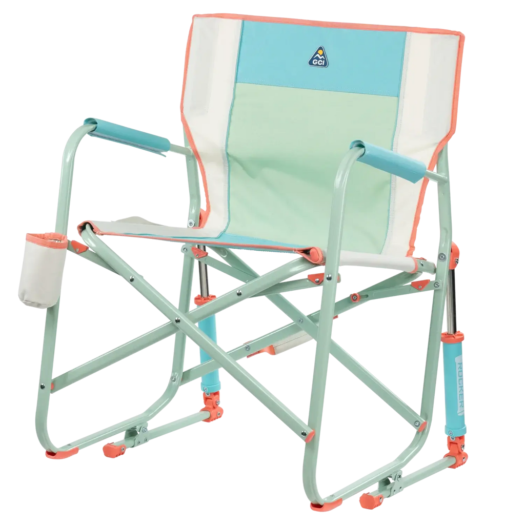 Premium All-Weather Freestyle Rocker - Choice 711 - Patented Spring-Action Rocking Chair for Camping Detail